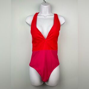 SummerSalt One Piece Swimsuit The Deep Dive Colorblock Sz 6